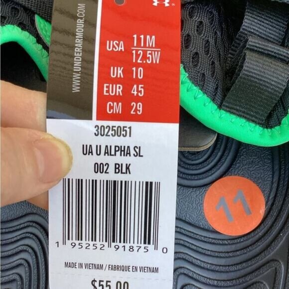 Preppy bStreetwear Coquette Utility Under Armour Slide Sandals men’s 11 - Picture 7 of 7